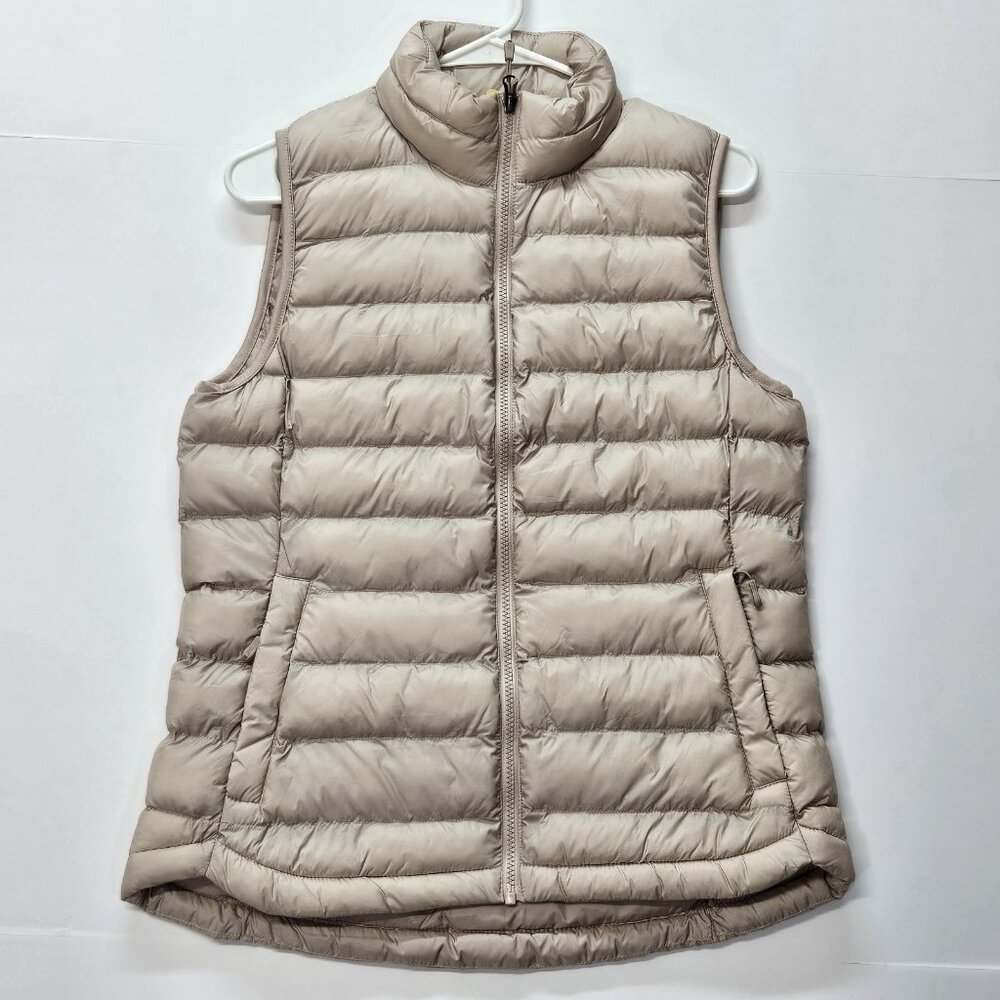 32 Degrees Heat Puffer Vest Adult Womens SIZE S Grey Full Zip Zip Pockets New